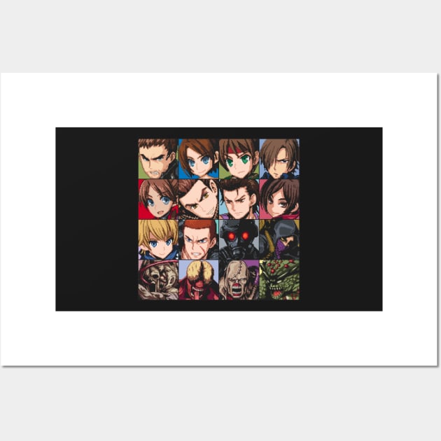Resident Evil Pixel Art Collection Wall Art by AlleenasPixels